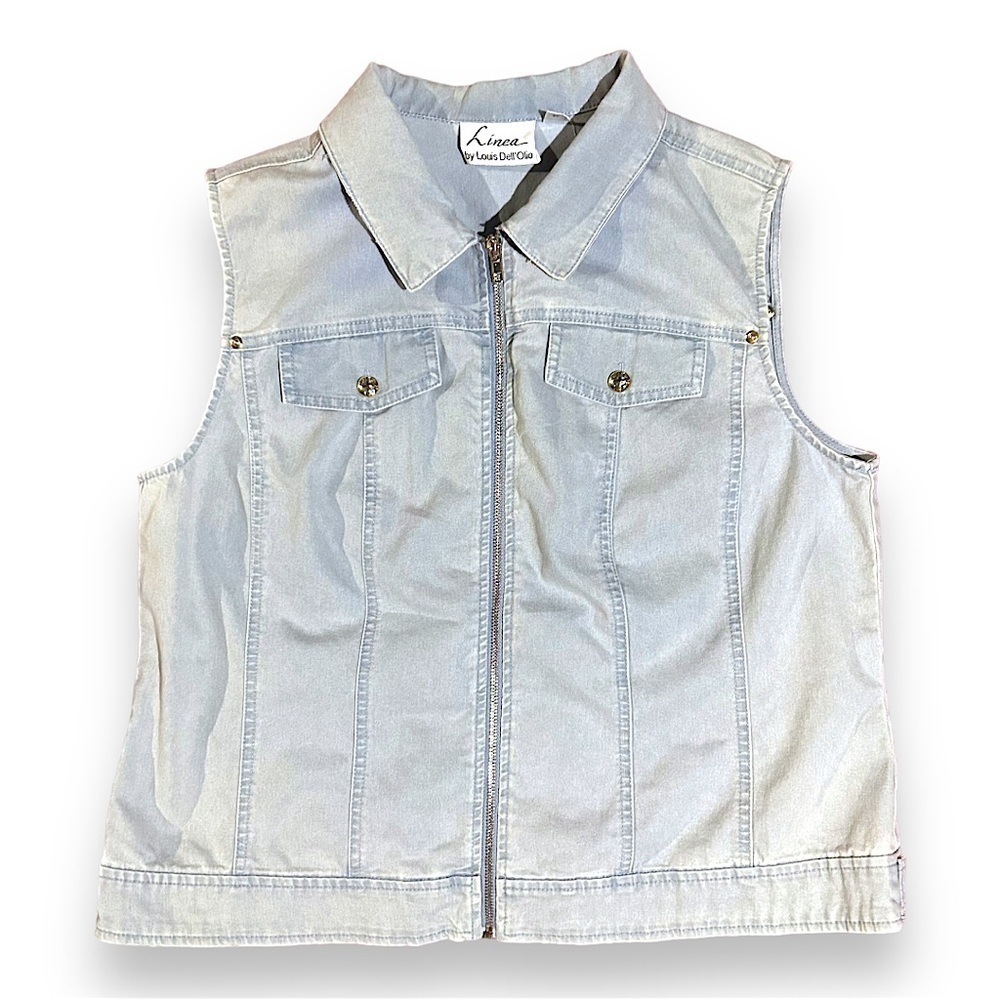 Linea by Louis Dell’Olio Light Wash Jean Vest